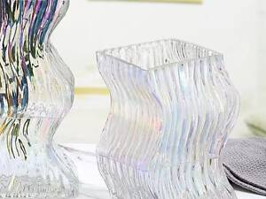 Ваза для квітів 14190 10.5х12.5х20 см перламутрова