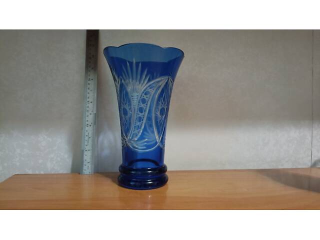 Ваза - кобальт, СССР, 1950-е годы. - Фото 2