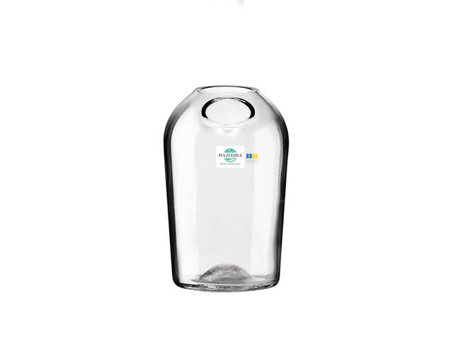 Ваза стеклянная Mazhura Brandy MZ-731412 13х8.5 см - Фото 1