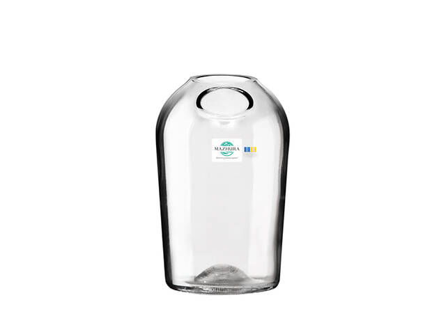 Ваза стеклянная Mazhura Brandy MZ-731413 15х9.5 см - Фото 1