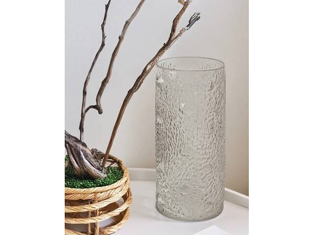 Ваза Vittora Діамант VT-V-0008 29.5 см прозора - Фото 1