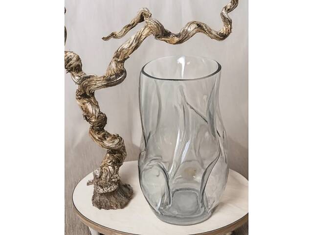 Ваза Vittora Магічний Агат VT-V-0006 27.5 см прозора - Фото 1