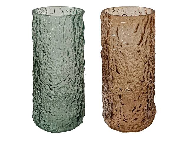 Ваза Vittora Онікс VT-V-0001 24.5 см янтарна - Фото 3