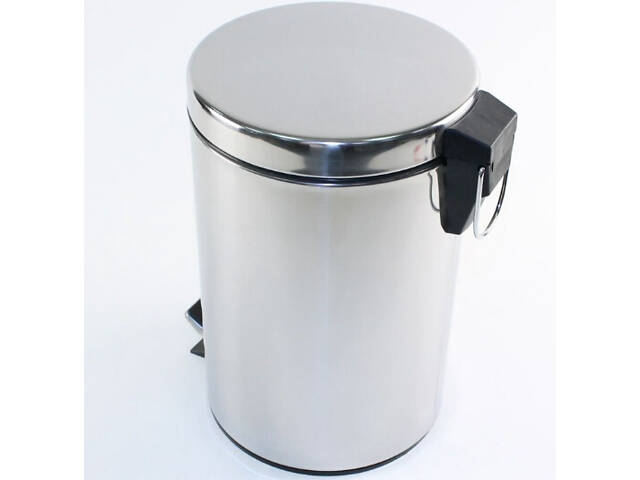 Відро для сміття Gedy Argenta 3л з педаллю (2609-13) Хром - Фото 4