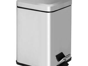 Відро для сміття Gedy Argenta з педаллю 5 л (2309-13) Хром