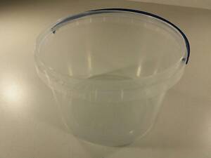 Ведро круглое с крышкой 2.3 л, прозрачное (1 шт)