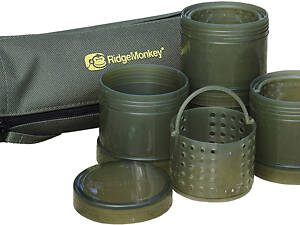 Ведро RidgeMonkey Modular Hookbait Pots набор 4 ведра и чехол (1013-9168.00.27)