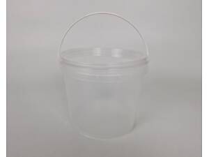 Ведро с крышкой 3.5 л. прозрачное (1 шт)