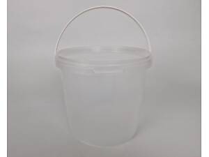 Ведро с крышкой 5,5л. прозрачное (1 шт)
