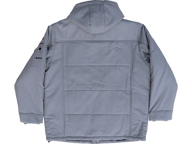 Великий розмір чоловіча куртка єврозима світло-сірого кольору. - Фото 3