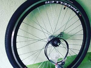 Вело колесо заднее на двойном обод 20 24 26 28 на планетарной втулке Shimano Nexus Inter-3 SG-3C41 с покрышкой и камерой