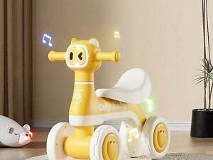 Велобіг JOY 4-х колісний JW-21433 колеса PU, рама пластик, пісні, УКРАЇНСЬКЕ ОЗВУЧУВАННЯ, підсвічування, сидіння 27х11 с