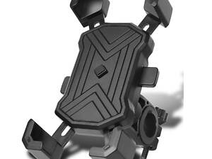 Велодержатель смартфона BauTech HW129 для телефона, авто фиксация черный (HW129)