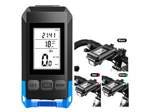 Велофара с компьютером и сигналом MT-088-T6, 450Lum, 18650 (2200mAh), кнопка, Освещение для велосипеда