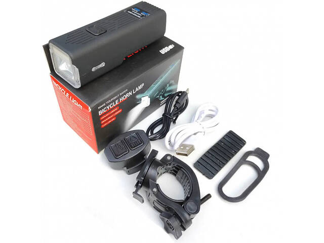 Велофара з сигналом Waterproof MT-007-T6 450Lum 18650 з виносною кнопкою Довговічний велосипедний ліхтар - Фото 3