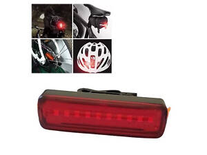 Велофонарь XFL-102-10SMD, Стоп-сигнал на заднюю раму велосипеда, Фонарь для велосипеда с акб