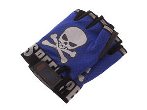Велорукавиці з відкритими пальцями Skull BC-4622 розмір XL синій