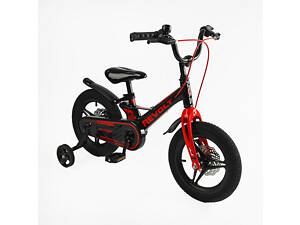 Велосипед 14' Corso Revolt магниевая рама, черный с красным (163940)