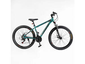 Велосипед AL 27,5' Corso Legend рама 15,5' 21 шв., морской (138283)