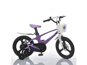 Велосипед двухколесный Profi Stellar 16 дюймов MB 161020-5 магниевая рама сиренево-белый