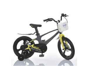 Велосипед двухколесный Profi Stellar 16 дюймов MB 161020-3 магниевая рама серо-желтый