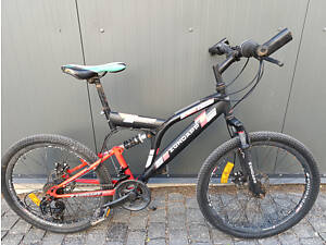 Велосипед Zundapp 24' стальной, v-br, черный с красным б/у