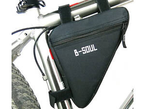 Велосипедная сумка на раму 1L B-Soul черная