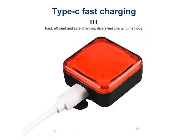 Велосипедний ліхтар задній габаритний MY-2107, 25LED, червоний, Миготливий велоліхтар, Стоп-сигнал на раму - Фото 5