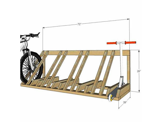 Велостойка 'Зубара' капучино - Фото 2