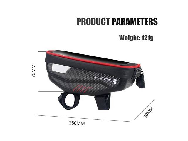 Велосумка Bao BBG048 для смартфона Черный (BBG048) - Фото 2