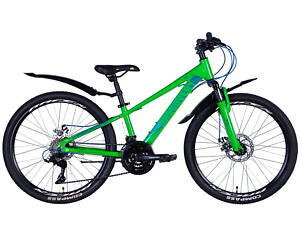 Велосипед AL 24' Discovery QUBE AM DD 2024, 11.5' зеленый (OPS-DIS-24-342)