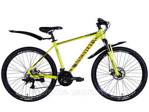 Велосипед AL 26' Discovery BASTION DD CS рама-18' желтый 2025, Оригинал!