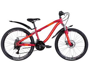 Велосипед ST 24 Discovery FLINT DD рама 13 с крылом Красный (OPS-DIS-24-272)