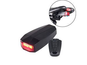 Велосипедный фонарь 3в1 гудок и сигнализация с пультом ДУ Antusi A6