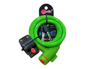 Велосипедний замок з утримувачем 852-90 /Товщина 9мм/ Довжина 900мм