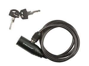 Велозамок з ключем Dunlop Spiral lock