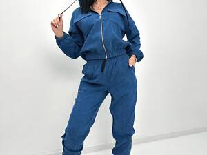 Вельветовий костюм-двійка 'Demien' оптом | Норма і батал | Розпродаж моделі Джинс, 50-52