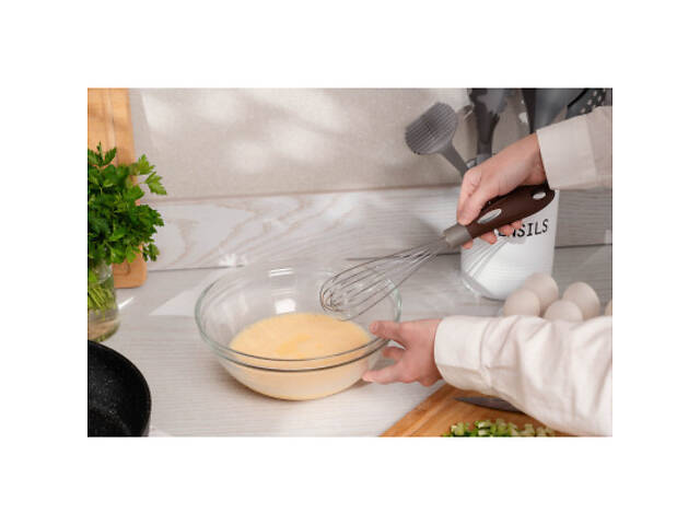 Венчик Ardesto Gemini, 28.6см, нержавіюча сталь, пластик, сіро-коричневий (AR2160PG) - Фото 2