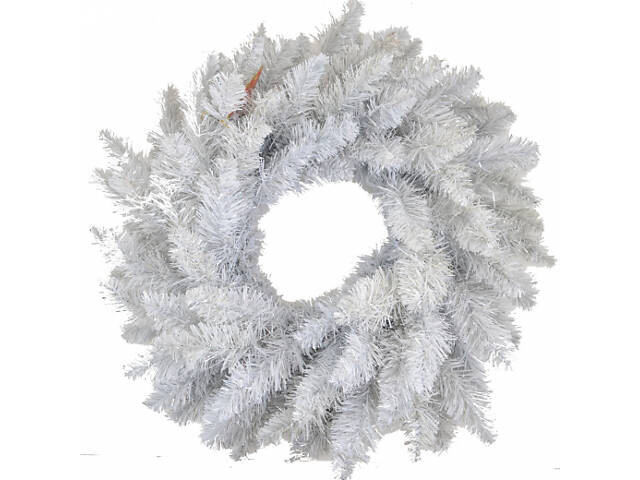 Венок искусственный рождественский YES Альпийський 903683 70 см белый