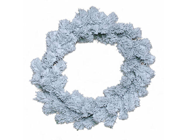 Венок искусственный рождественский заснеженный YES Рождественский 903549 35 см