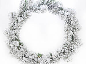 Вінок штучний різдвяний засніжений YES Казка 903841 30 см