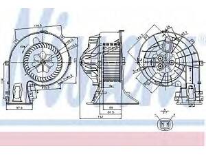 Вент.пічки OP SIGNUM(02-)1.8 i 16V(+)[OE 1845080] NISSENS 87049 на FIAT CROMA (194)