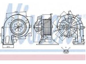 Вент.пічки OP SIGNUM(02-)1.8 i 16V(+)[OE 1845089] NISSENS 87025 на SAAB 9-3 седан (YS3F)