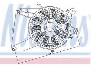 Вент-р HY TERRACAN(01-)2.9 CRDi(+)[OE 97643-H1600] NISSENS 85370 на HYUNDAI TERRACAN (HP)