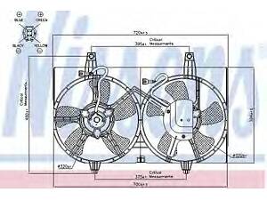 Вент-р NS MAXIMA QX(00-)2.0 i V6 24V(+)[OE 21481-5U002] NISSENS 85280 на NISSAN MAXIMA QX седан (A33)