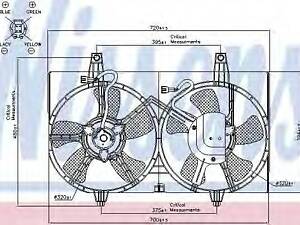 Вент-р NS MAXIMA QX(00-)2.0 i V6 24V(+)[OE 21481-5U002] NISSENS 85280 на NISSAN MAXIMA QX седан (A33)