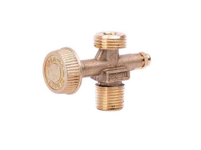 Вентиль газу Intertool — для плити турист, газових балонів і пальників (W21,8 — 14LH x W19,8 — 14DIN4 - Фото 1