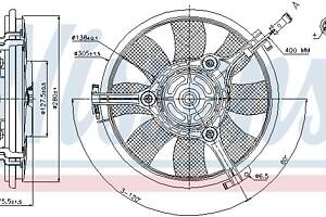 Вентилятор (комплект) AUDI A4 B5 (8D2) / AUDI A6 C5 (4B5) 1991-2005 г.