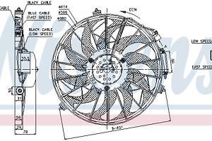 Вентилятор (комплект) BMW 7 (E32) / BMW 8 (E31) / BMW 5 (E34) 1975-1999 г.