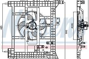 Вентилятор (комплект) DACIA DUSTER / RENAULT DUSTER (HS_) 2010-2018 г.